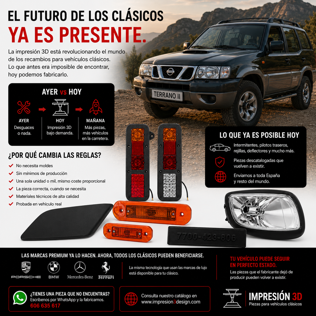 Impresión 3D y vehículos clásicos: el futuro de los recambios ya está aquí