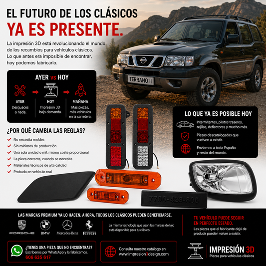 Impresión 3D y vehículos clásicos: el futuro de los recambios ya está aquí