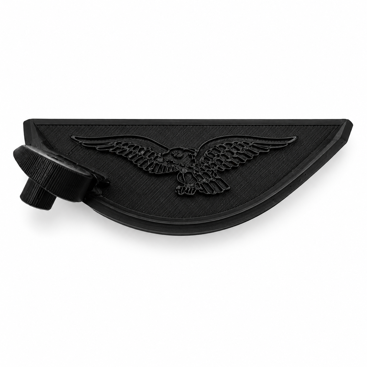 Deflectores Antiturbulencia Moto Guzzi V85TT — Águila en Relieve Negro Mate, Mejora Real en Ruta, Par con Tornillos