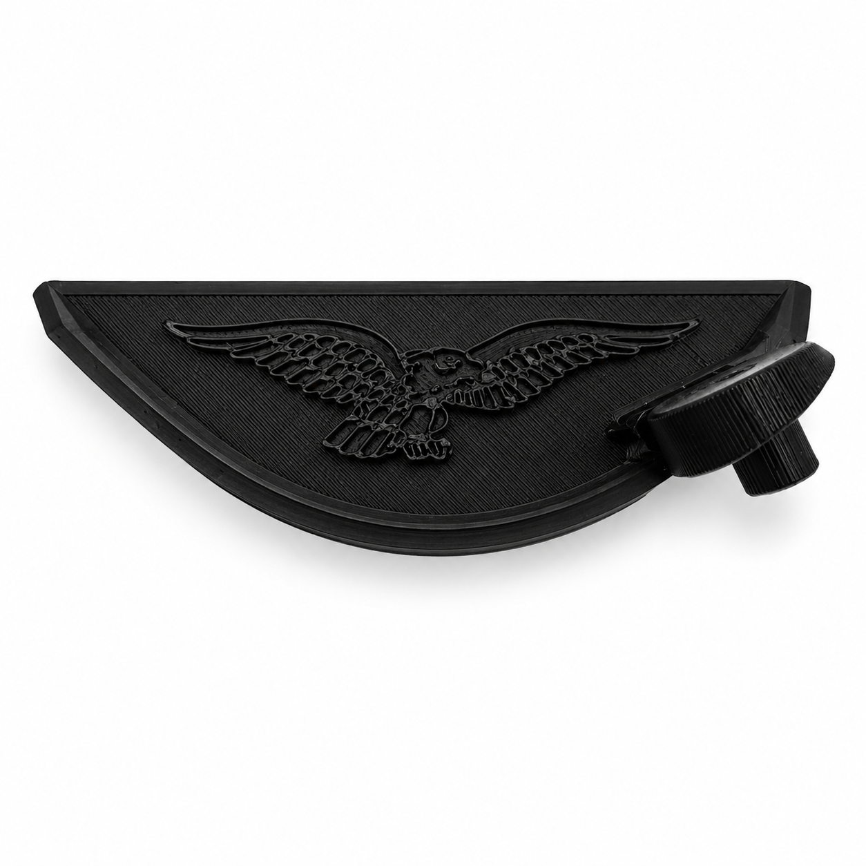 Deflectores Antiturbulencia Moto Guzzi V85TT — Águila en Relieve Negro Mate, Mejora Real en Ruta, Par con Tornillos