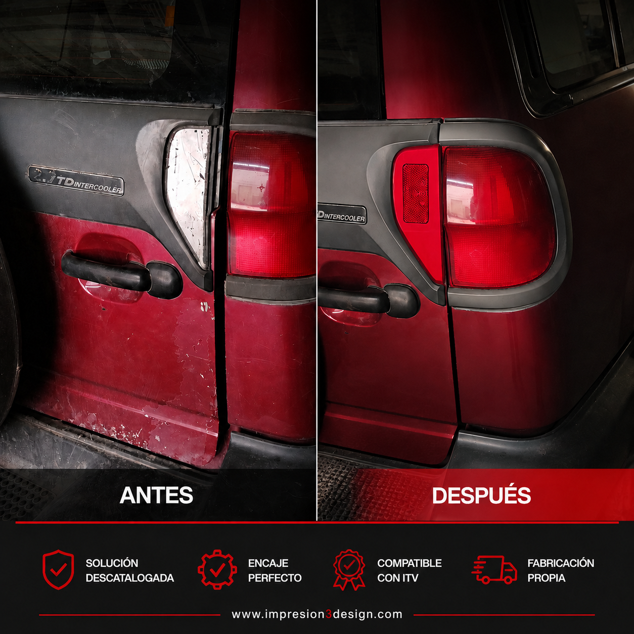 Catarifrangente Posteriore Nissan Terrano — Ricambio Fuori Produzione (Cod. 908160X800), Vestibilità Perfetta e Idoneo alla Revisione