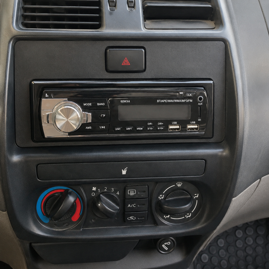 Marco Adaptador para Autorradio Nissan Terrano II (1993–2007) — Con Botón Warning Incluido, Encaje Perfecto